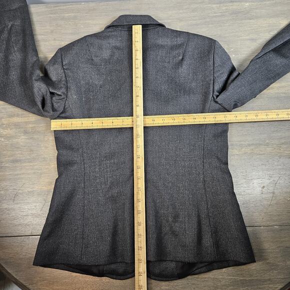 Made In Italy Of Benetton Blazer Jacket 3 Button Front Wool Blend Size 42 (US 6) - Picture 5 of 8